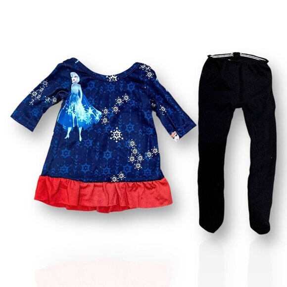 Disney Frozen Dress Tutu Leggings & Ballet Flats, 18" Dolls, American Gril Doll - Picture 2 of 7